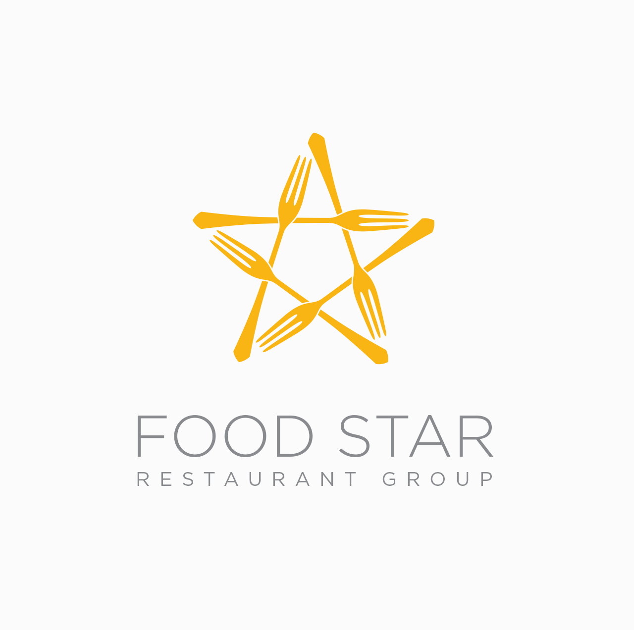 Food Star Restaurant Group Logo Design