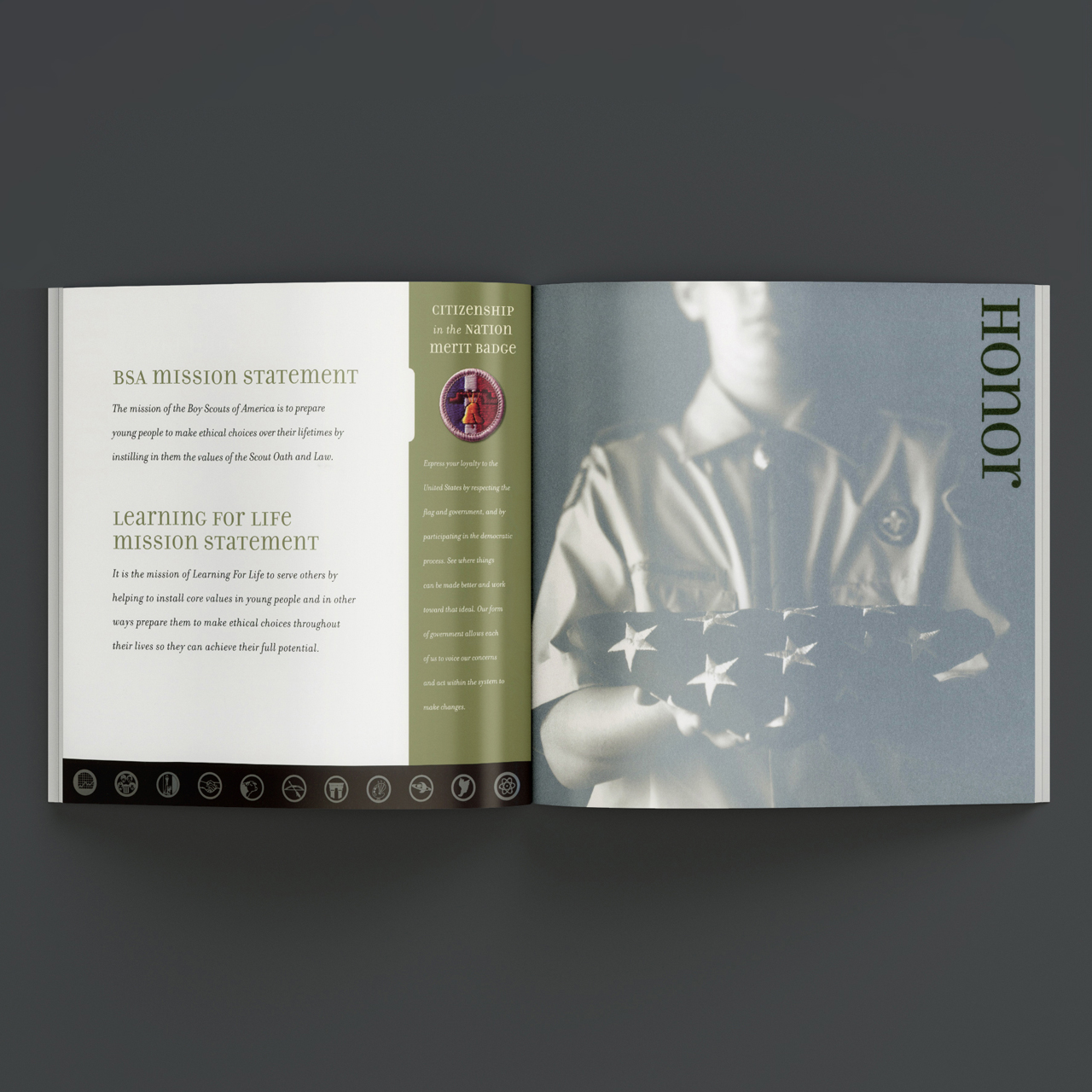 Boy Scout annual report design